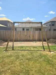 Swingset Assembly and Installation in Leander